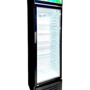 ثلاجة جى في سى عرض 338 لتر اسود GVCW-580