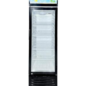 ثلاجة جى في سي عرض 300 لتر اسود GVCW-480
